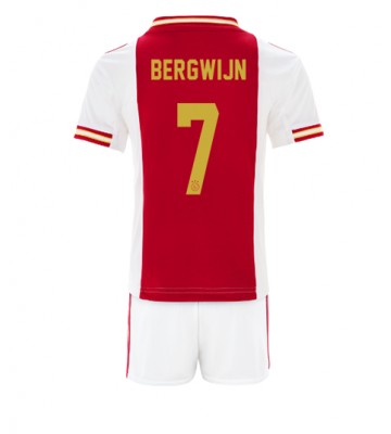 Ajax Steven Bergwijn #7 Hjemmedraktsett Barn 2022-23 Kortermet (+ Korte bukser)